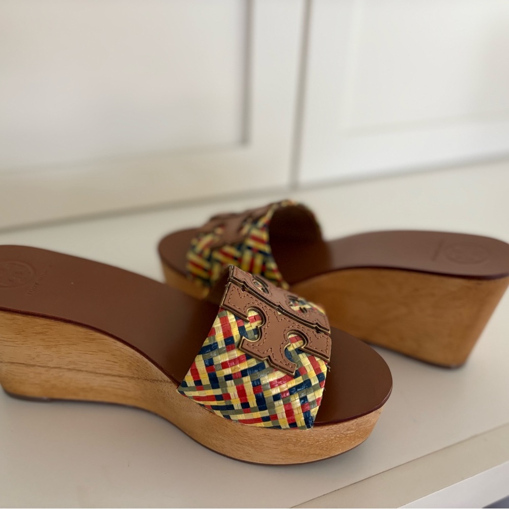 Tory Burch Ines Raffia Logo Slides size 6 - Picture 3 of 5
